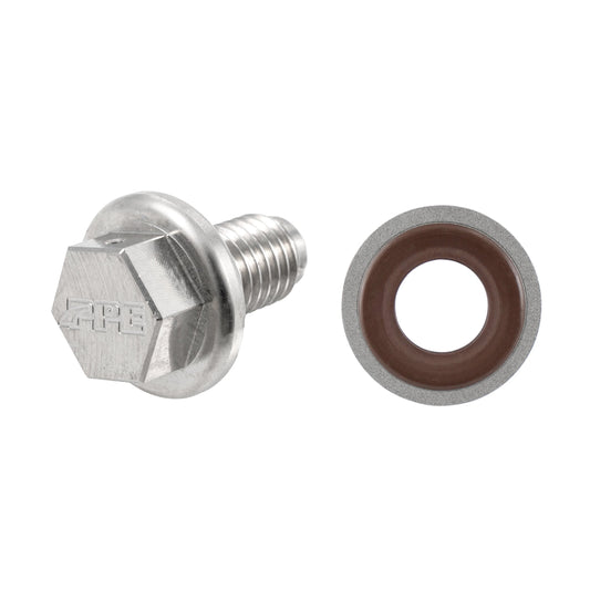 PPE Power Drain Plug M12-1.75 w  Compound Washer - OEM Oil Pan 6.6L Duramax (2017-2026) 114052201 — PPE114052201