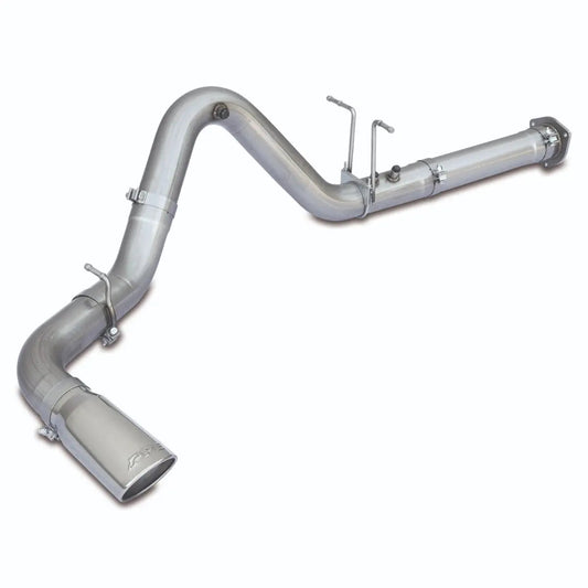 PPE Power Exhaust Kit 304 SS 4  DPF-Back w Tip - GM 6.6L Duramax 2007.5-2019 - Raw Pol 117010350 — PPE117010350