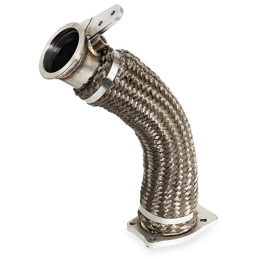 PPE Power Down Pipe - 3  304 Stainless Steel - GM 6.6L Duramax 2500 3500 HD 2017-2026 117000800 — PPE117000800