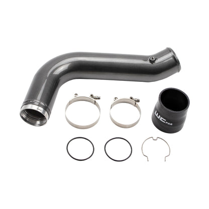 Wehrli 17-19 Chevrolet 6.6L L5P Duramax Passenger Side 3.5in Intercooler Pipe - Flat Black