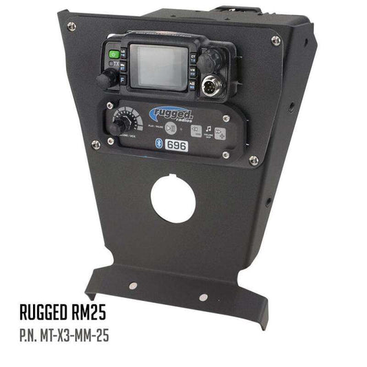 Rugged Radios Can-Am X3 Multi Mount Kit for Rugged UTV Intercoms and Radios Icom F5021