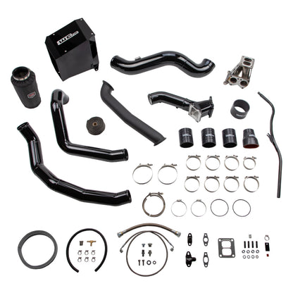 Wehrli 01-04 GM Duramax LB7 S300 Single Turbo Install Kit - Cat Yellow