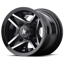 Fairway Alloys DIVOT UTV 8X7 MACH GLOSS BLACK 00MM FA-127-M