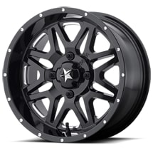 MSA Offroad Wheels VIBE UTV 14X7 4X137 MILLED G-BLACK 00MM M26-04737M
