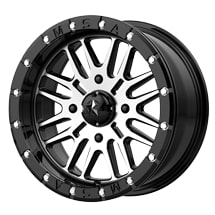 MSA Offroad Wheels BRUTE UTV BL 14X7 4X156 G-BLK MACH 10MM M37-04756
