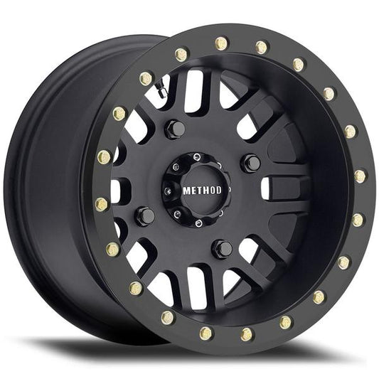 Method Race Wheels MR406 UTV Beadlock  1510  55-2mm Offset  4156  132mm Centerbore  Matte Black  w BH-H24100 MR40651046555B