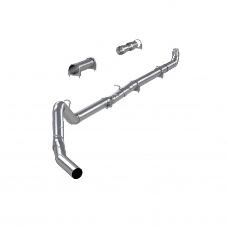 MBRP 2001 2007 Chevrolet GMC 2500 3500 Duramax Classic EC CC T409 Stainless Steel 4  Cat Back Single Side - No Muffler S6004SLM