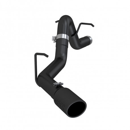 MBRP 2016 2022 Chevrolet GMC Colorado   Canyon   Duramax 2.8L Black-Coated Aluminized Steel 3  Filter Back Single Side S6058BLK