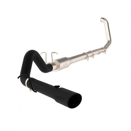 MBRP 1999 2003 Ford F-250 350 7.3L Powerstroke 4  Turbo Back  Single Side Black Coated S6200BLK