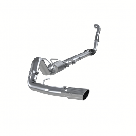 MBRP 1994 1997 Ford F-250 350 7.3L Powerstroke T409 Stainless Steel 4  Turbo Back Single Side Exit (3  downpipe) S6218409