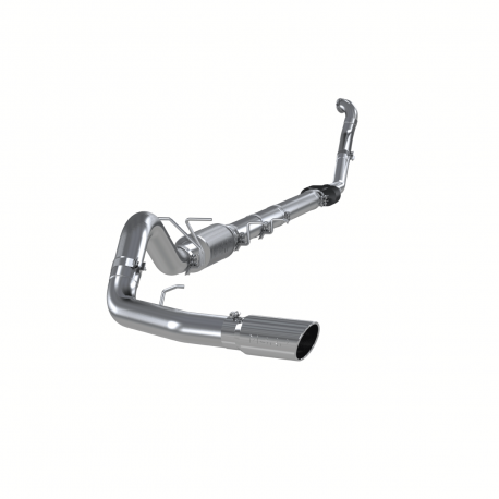 MBRP 1994 1997 Ford F-250 350 7.3L Powerstroke Aluminized Steel 4  Turbo Back Single Side Exit (3  downpipe) S6218AL