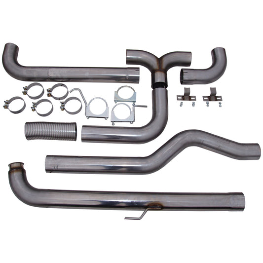 MBRP 2001 2007 Chevrolet GMC Duramax 4  Down Pipe Back Dual SMOKERS  (incl. front pipe)  T409 S8000409