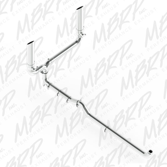 MBRP 2001 2007 Chevrolet GMC Duramax 4  Down Pipe Back  SMOKERS  (incl. B1610 stacks)  T409 S9000409