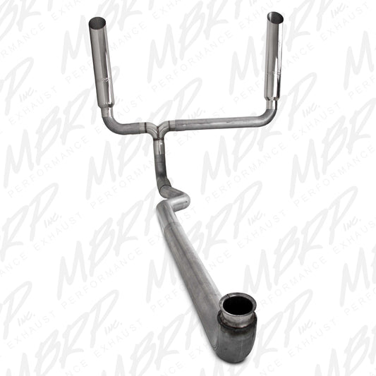 MBRP 2001 2007 Chevrolet GMC Duramax 4  Down Pipe Back  SMOKERS  (incl. B1610 stacks)  AL S9000AL