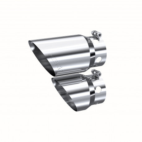MBRP 2008 2026 Ford F-250 350 450 6.4L 6.7L PowerStroke T304 Stainless Steel Tip 4  inlet 5  Tip Cover Set - 6.75 ; 9.75  length T5111