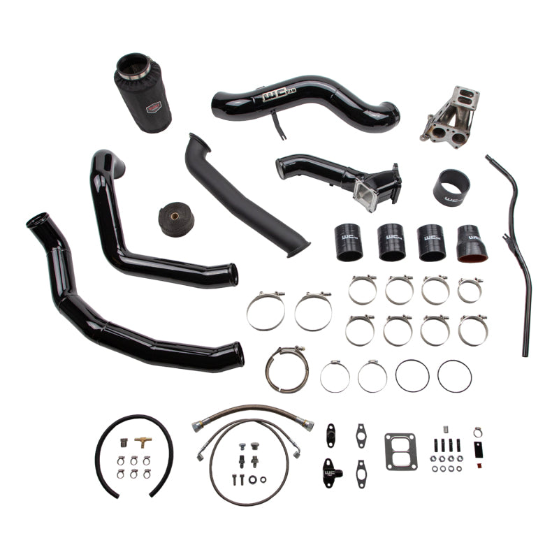 Wehrli 01-04 Chevrolet 6.6L LB7 Duramax S300 Turbo Install Kit (No Turbo) - Gloss Black