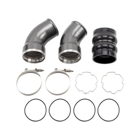 Wehrli 06-10 GM Duramax LBZ/LMM Passenger Side 3.5in Intercooler Pipe - Bengal Red