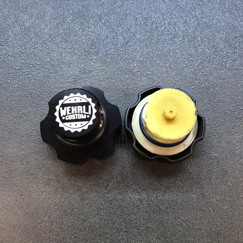 Wehrli 2001+ GM Duramax LB7/LLY/LBZ/LMM/LML/L5P Billet Oil Fill Cap - Black Anodized