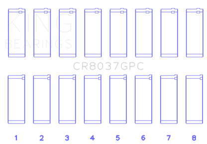 King General Motors Duramax LLY/LML/LMM/LGH/L5P/LBZ/LB7 (Size 0.25) Connecting Rod Bearing Set